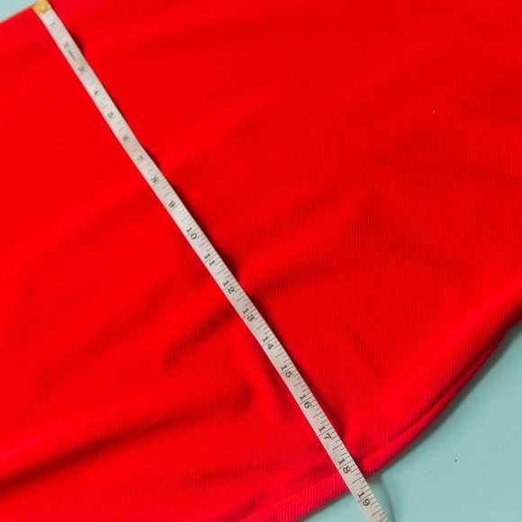 NEW Nicole Miller Studio Vintage Red Off Shoulder Choker Neck Sheath Dress Sz 10 - Picture 7 of 10